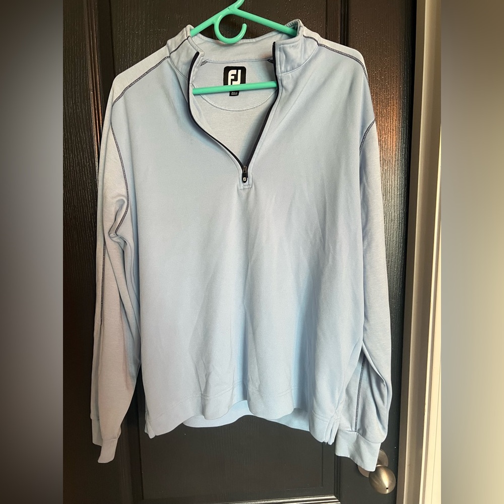 FootJoy Sky Blue Quarter-Zip Pullover